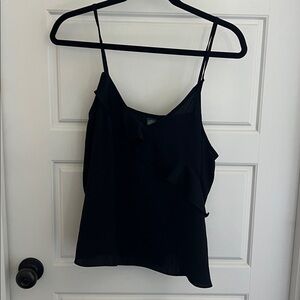 Wild Fable Black Ruffle Tank Top